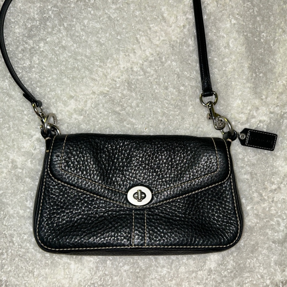 Black Leather Shoulder Bag